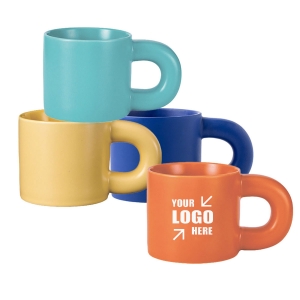 11 Oz Thick Handle Custom Logo Ceramic Mug
