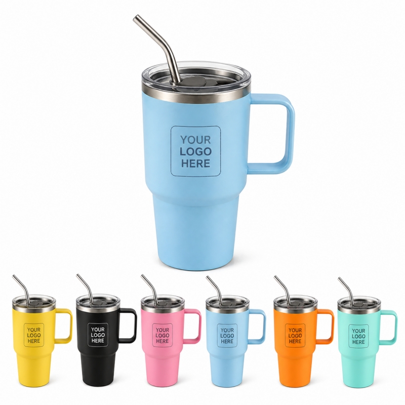 2 oz Stainless Steel Tumbler W/ Straw & Handle 2 oz Stainless Steel Tumbler W/ Straw & Handle