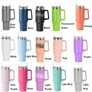Stainless Steel Insulated Tumbler Mug with Handle and Lid