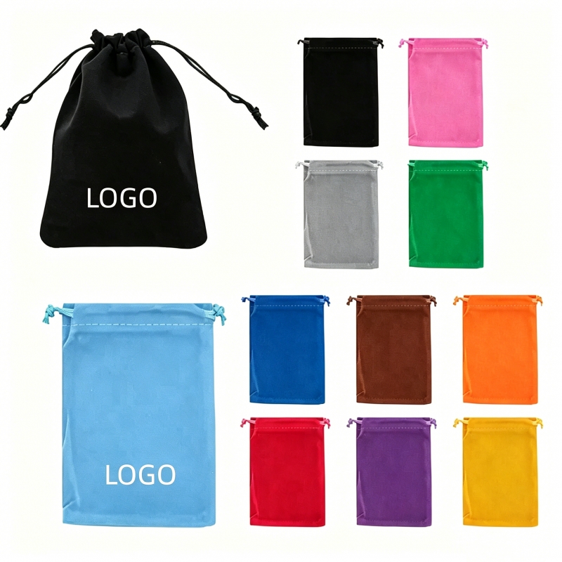 4” x 6” Flannel Drawstring Bag 4” x 6” Flannel Drawstring Bag