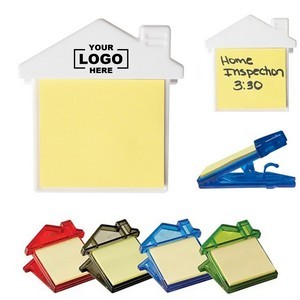 House Shaped Clip w/ Sticky Notes