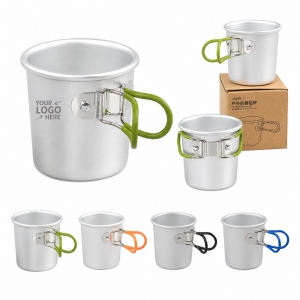 Outdoor Camping Folding Aluminum Mug