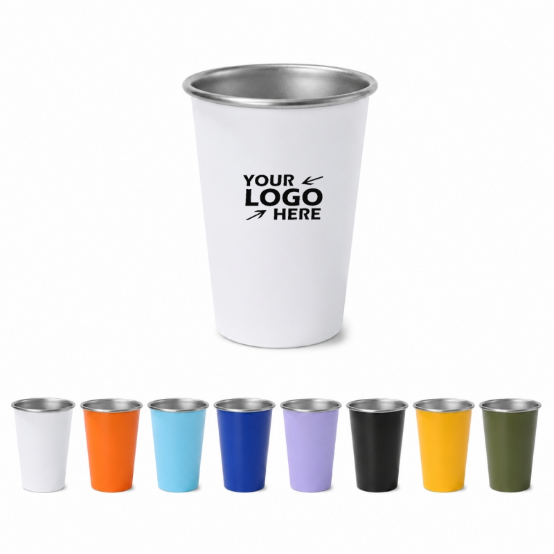 17oz Stainless Steel Sports Beer Pint Cup 17oz Stainless Steel Sports Beer Pint Cup