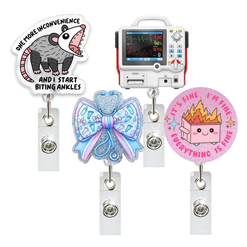 Plastic Nurse Retractable Badge Reel Plastic Nurse Retractable Badge Reel