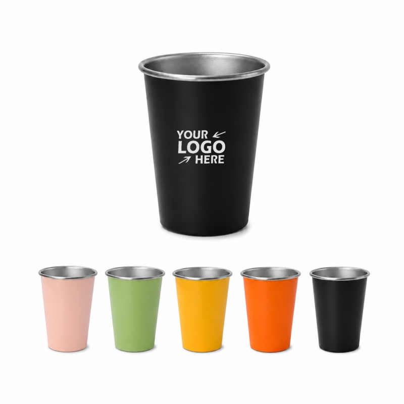 12oz Stainless Steel Sports Beer Pint Cup 12oz Stainless Steel Sports Beer Pint Cup