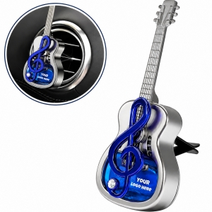 Guitar-Shaped Car Air Freshener Vent Clip