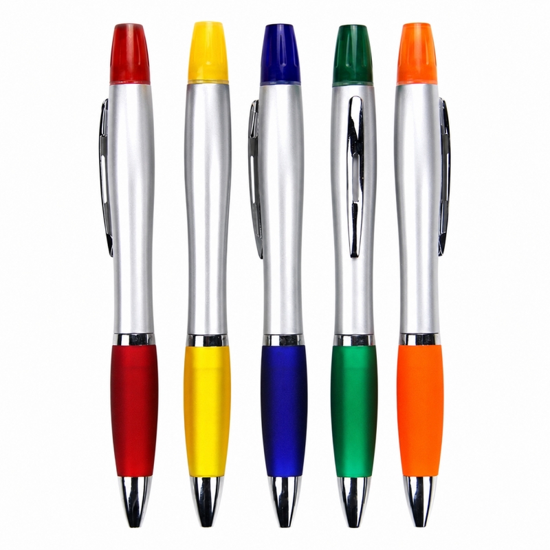 Plastic 2-in-i Highlighter Pens Plastic 2-in-i Highlighter Pens