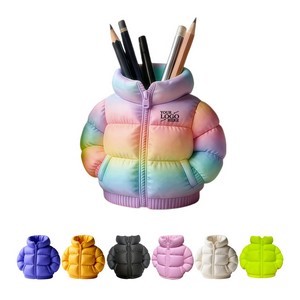 Puffer Jacket Shaped Pen Holder