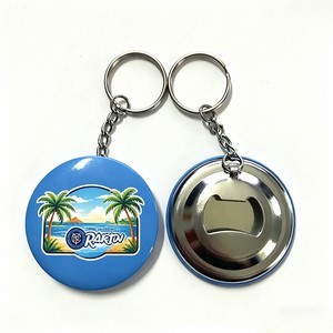Tin Bottle Opener w/ Key Chain