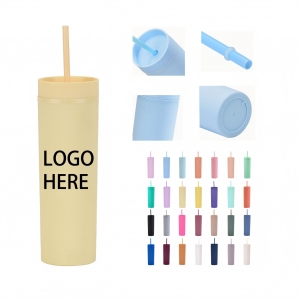 16OZ Insulated Sealed Straight Straw Cup
