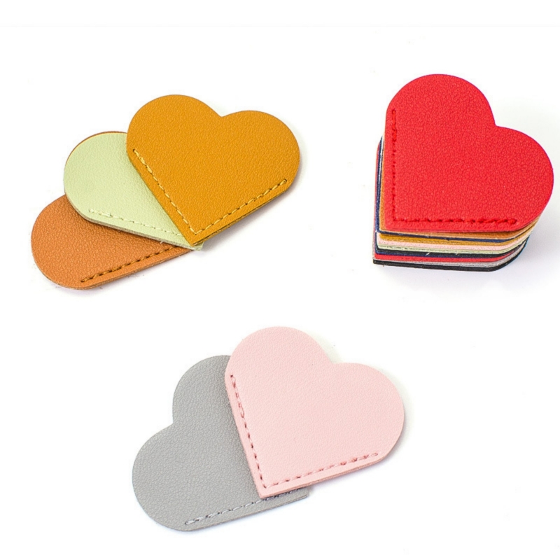 2 Inch PU Heart-shaped Bookmark 2 Inch PU Heart-shaped Bookmark