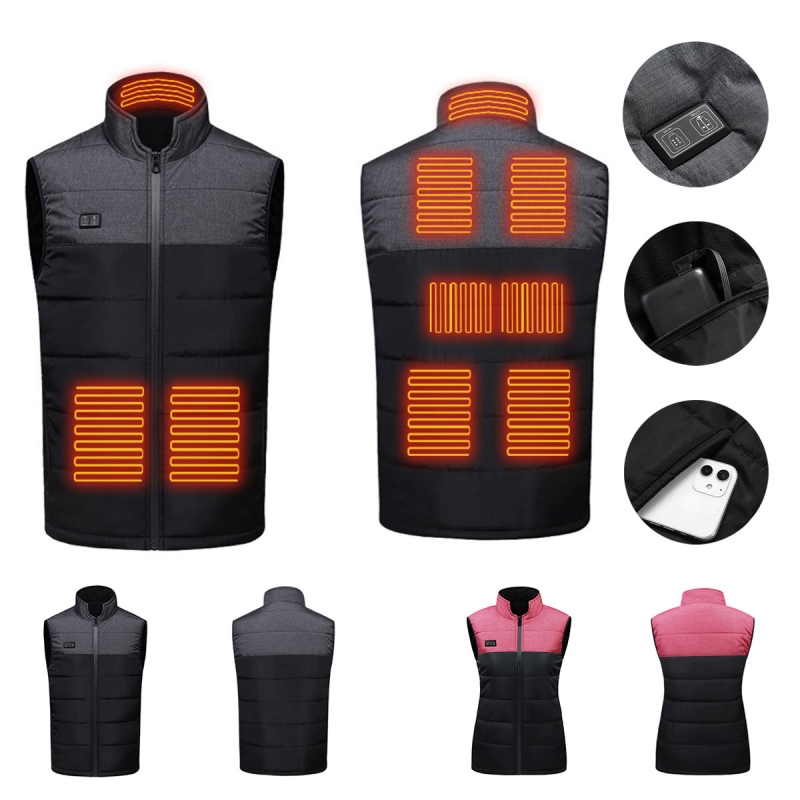Electric Heated Vest - 9 Heating Zones Electric Heated Vest - 9 Heating Zones